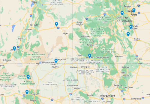 Location Way points